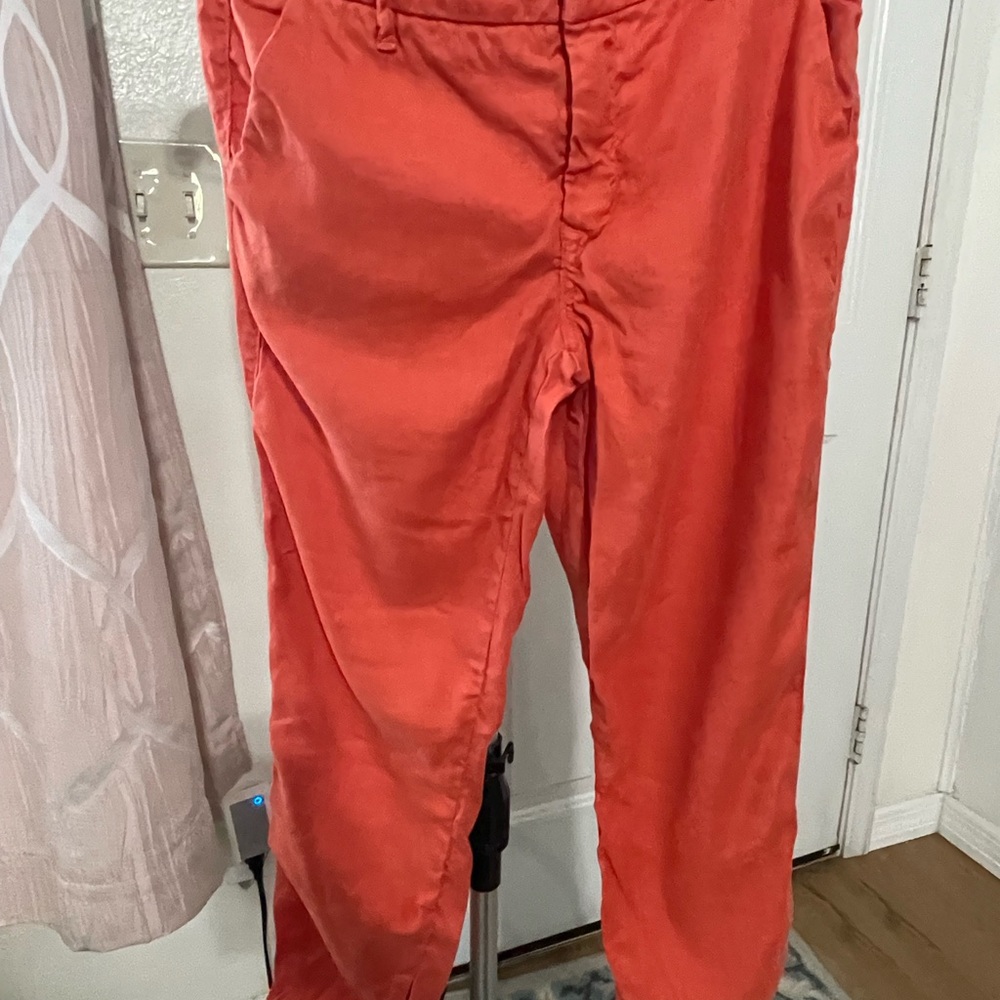 Level 99 Orange Straight Leg Pants Size: 27P